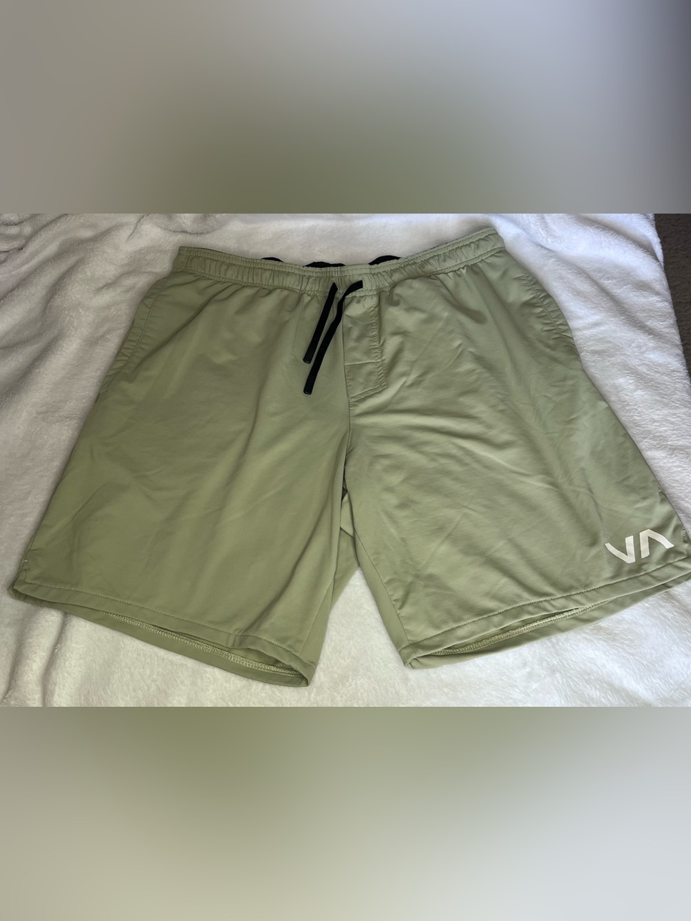RVCA Olive Drawstring Performance Shorts